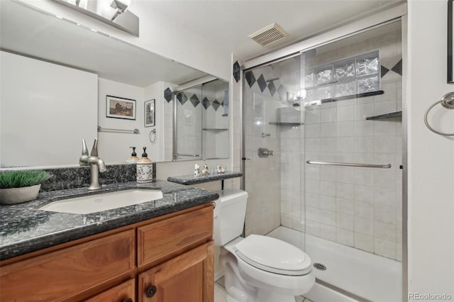 1164 W 101st Pl, Northglenn, CO 80260 - full bathroom with a stall shower, toilet, and vanity