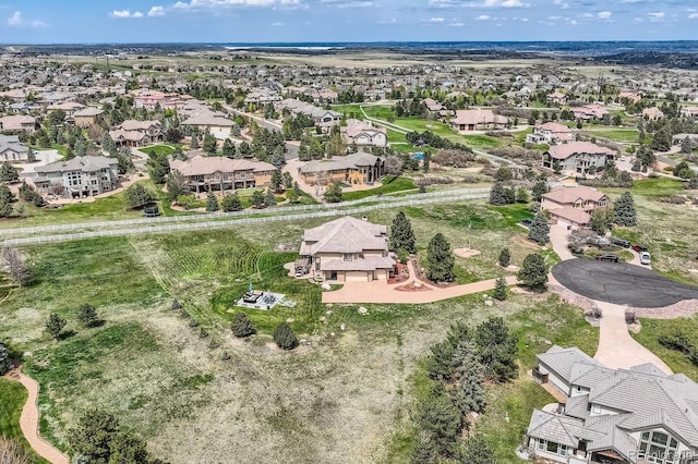 aerial perspective of suburban area