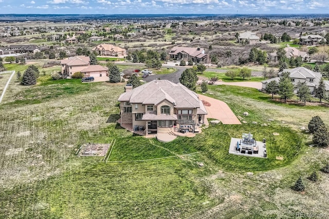 aerial perspective of suburban area