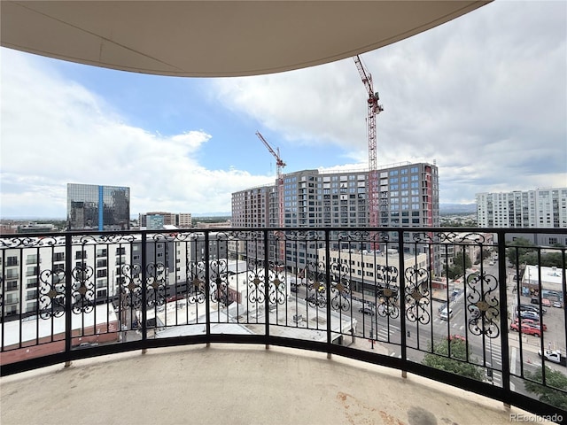 925 N Lincoln St Unit 8H, Denver, CO 80203 - balcony featuring a view of city