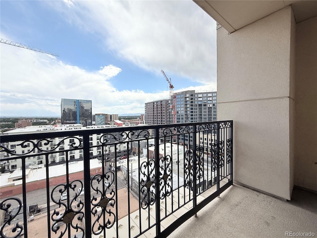 925 N Lincoln St Unit 8H, Denver, CO 80203 - balcony with a city view