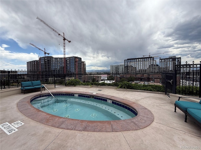 925 N Lincoln St Unit 8H, Denver, CO 80203 - view of pool featuring a community hot tub