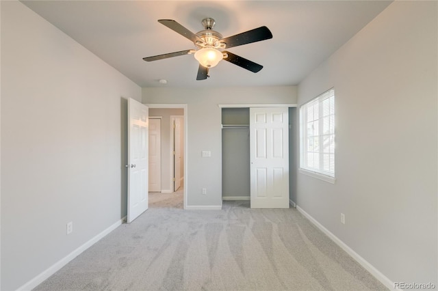 3355 Willowrun Dr, Castle Rock, CO 80109 - unfurnished bedroom featuring light colored carpet, a closet, and ceiling fan