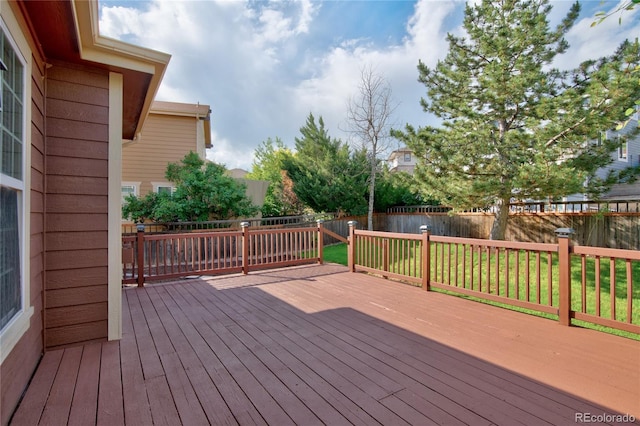 3355 Willowrun Dr, Castle Rock, CO 80109 - wooden terrace featuring a fenced backyard