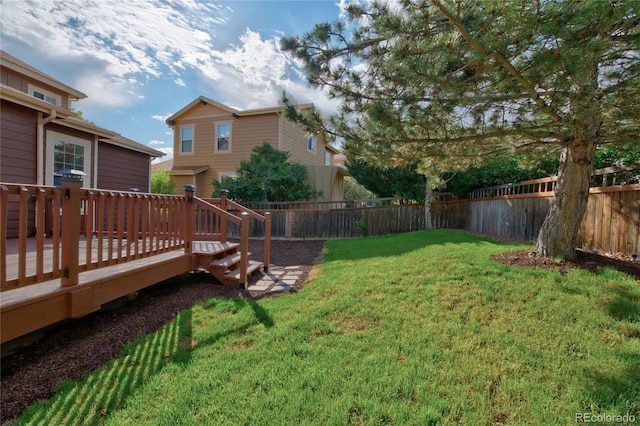 3355 Willowrun Dr, Castle Rock, CO 80109 - fenced backyard with a wooden deck