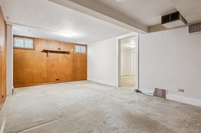 869 S Williams St, Denver, CO 80209 - below grade area with light colored carpet and baseboards