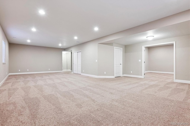 interior space with light colored carpet