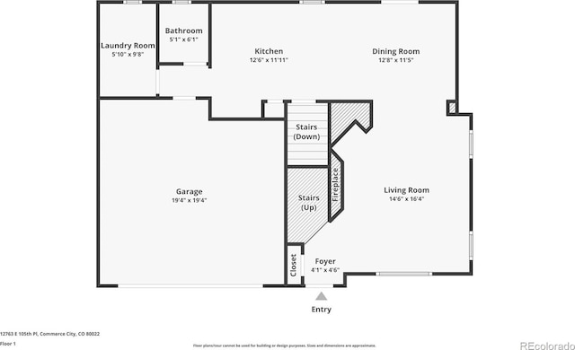12763 E 105th Pl, Commerce City, CO 80022 - view of room layout