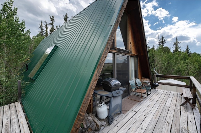 63 Welsh Cob Ln, Jefferson, CO 80456 - view of side of property with a wooden deck