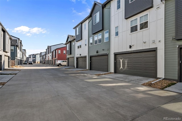 view of street featuring a residential view