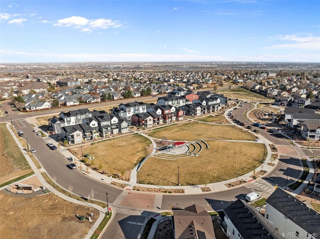 bird's eye view featuring a residential view