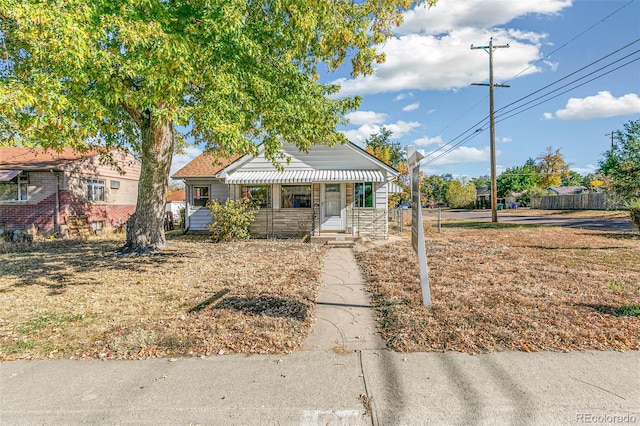 view of bungalow-style home