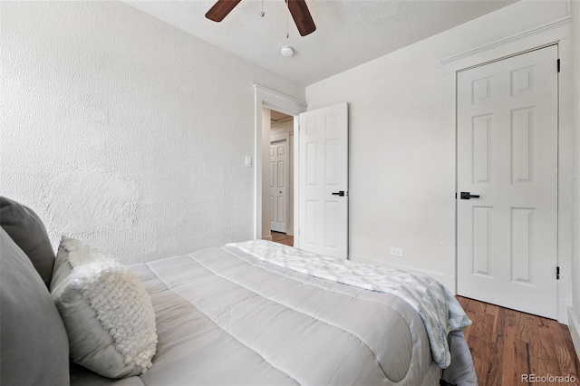 3344 W 33rd Ave, Denver, CO 80211 - bedroom with wood finished floors and a ceiling fan