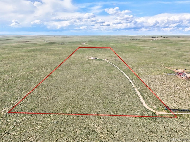 30890 Ken Vw, Yoder, CO 80864 - view of rural area with property boundaries highlighted