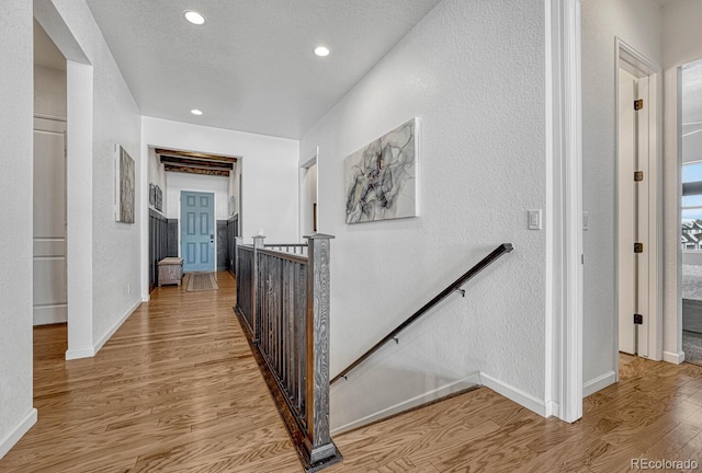 hallway featuring light hardwood / wood-style floors