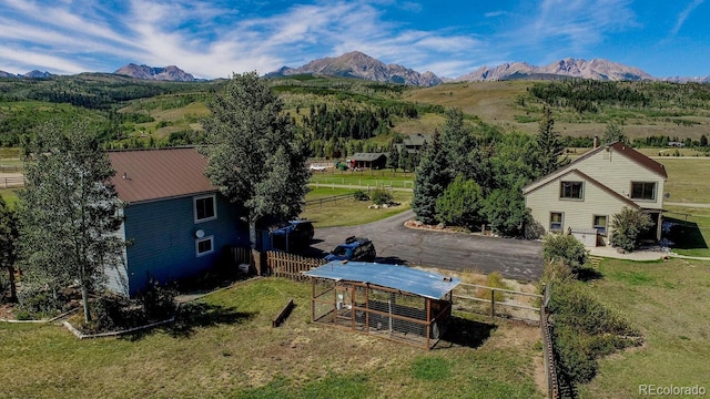 311 Longs Rd, Silverthorne, CO 80498 - aerial view of property and surrounding area with a mountain backdrop