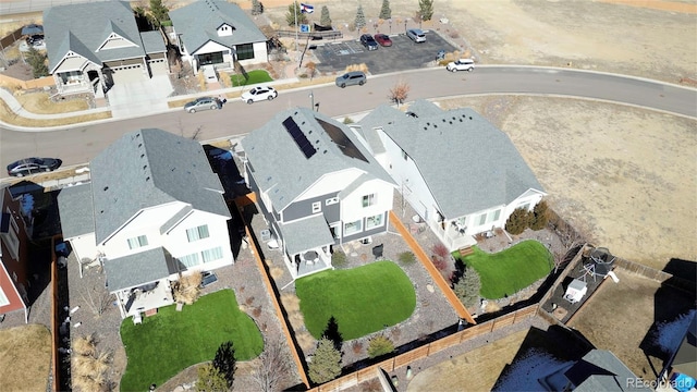 birds eye view of property featuring a residential view