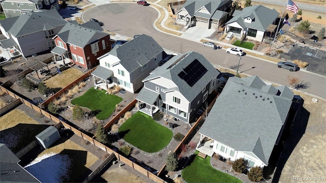 birds eye view of property featuring a residential view