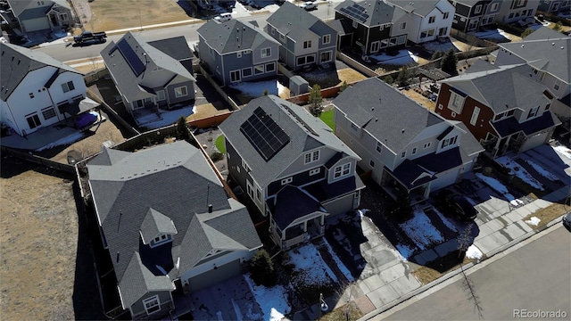 birds eye view of property featuring a residential view