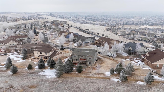 drone / aerial view with a residential view