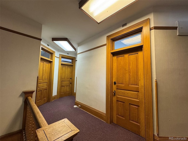 1625 N Downing St, Denver, CO 80218 - hall with carpet and baseboards