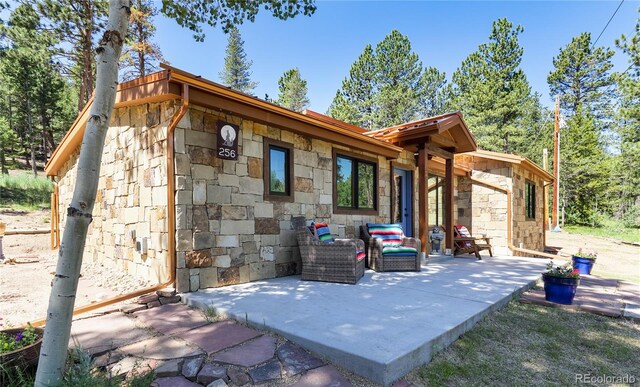 256 Fisk Fenner Rd, Allenspark, CO 80510 - view of patio / terrace