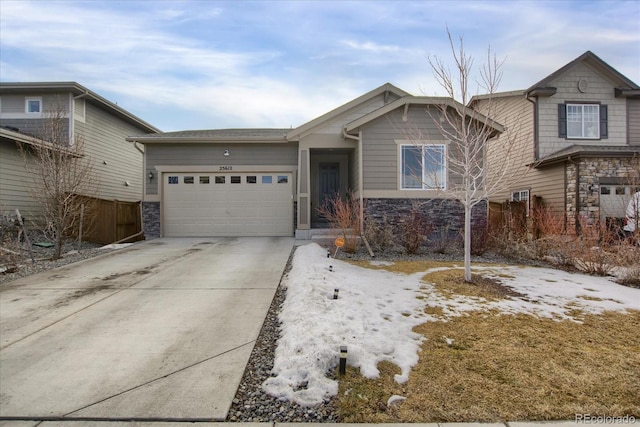 view of front of home featuring a garage