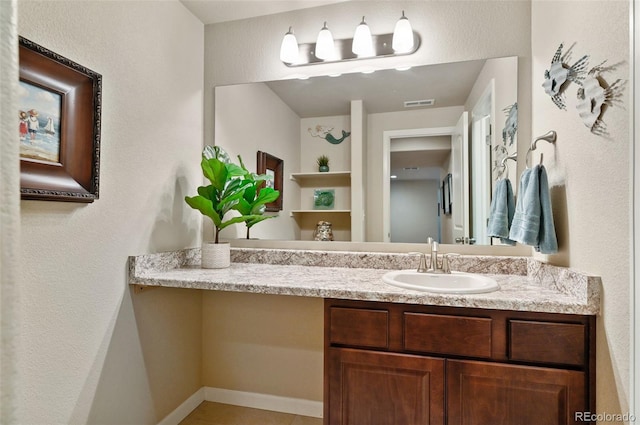 bathroom with vanity