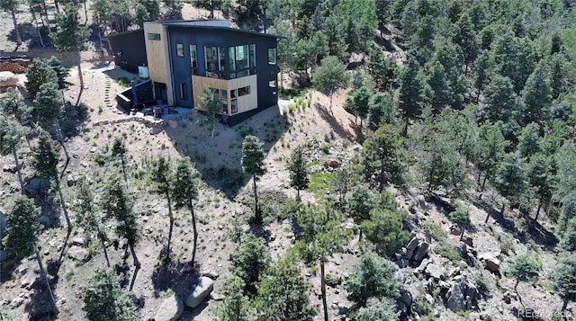 555 Sunrise Peak Rd, Manitou Springs, CO 80829 - aerial view of property and surrounding area