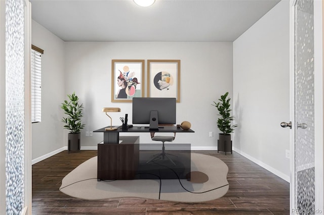 3548 Swabuck Pl, Castle Rock, CO 80109 - office featuring wood finished floors and baseboards