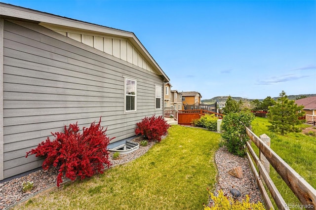 3548 Swabuck Pl, Castle Rock, CO 80109 - view of yard featuring a wooden deck