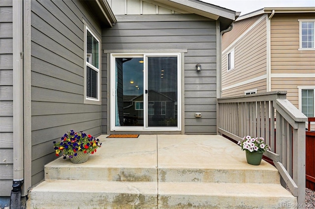 3548 Swabuck Pl, Castle Rock, CO 80109 - doorway to property with board and batten siding