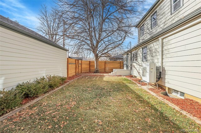 view of yard featuring ac unit