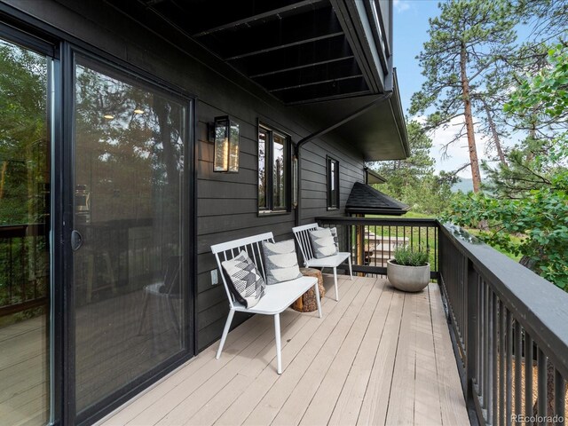 28833 Western Dr, Evergreen, CO 80439 - view of wooden deck