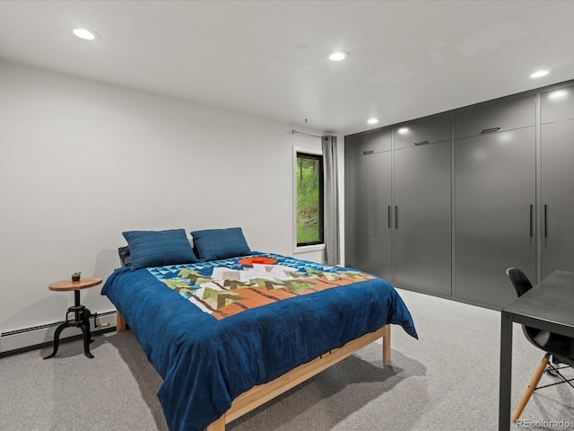 28833 Western Dr, Evergreen, CO 80439 - bedroom with light carpet and recessed lighting