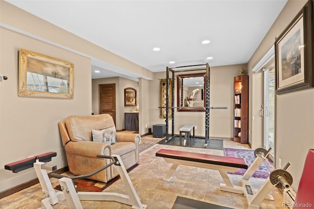 view of workout room