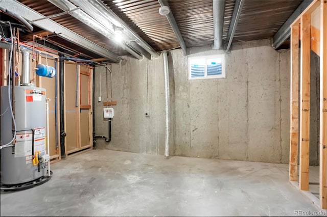 5554 Crystal Way, Denver, CO 80239 - below grade area with gas water heater