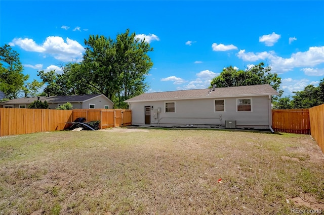 5554 Crystal Way, Denver, CO 80239 - rear view of property featuring a fenced backyard