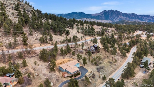 248 Copperdale Ln, Golden, CO 80403 - aerial view with a mountain view