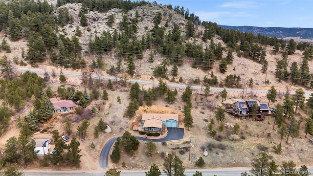 248 Copperdale Ln, Golden, CO 80403 - aerial overview of property's location with a forest