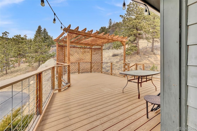 248 Copperdale Ln, Golden, CO 80403 - wooden terrace with a pergola