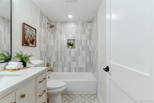 1815 Ingalls St, Lakewood, CO 80214 - full bath with vanity, toilet, and  shower combination