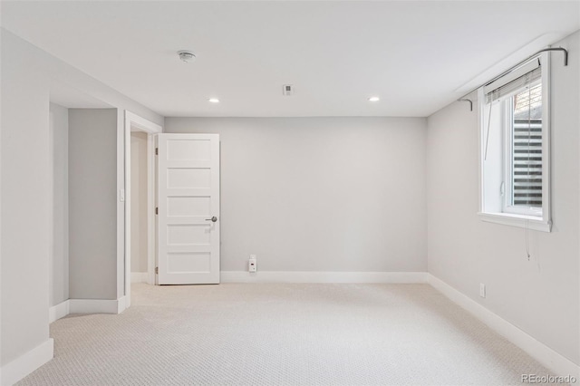 260 S Jasmine St, Denver, CO 80224 - basement with carpet floors, baseboards, and recessed lighting