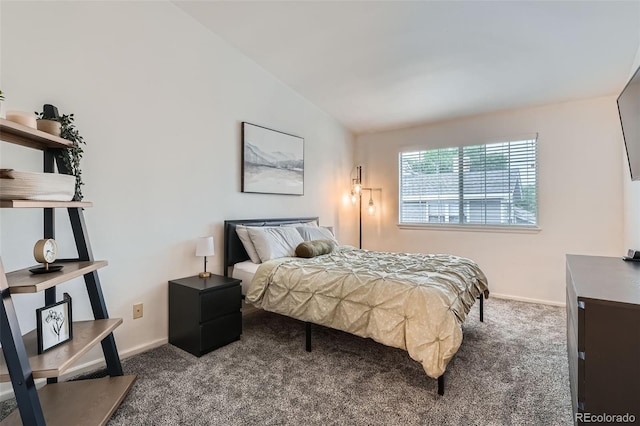 6839 Zenobia St Unit 3, Westminster, CO 80030 - carpeted bedroom featuring baseboards and lofted ceiling