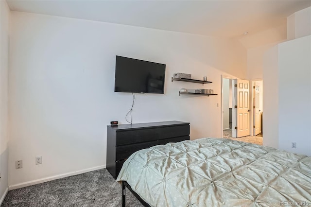 6839 Zenobia St Unit 3, Westminster, CO 80030 - carpeted bedroom with vaulted ceiling and baseboards