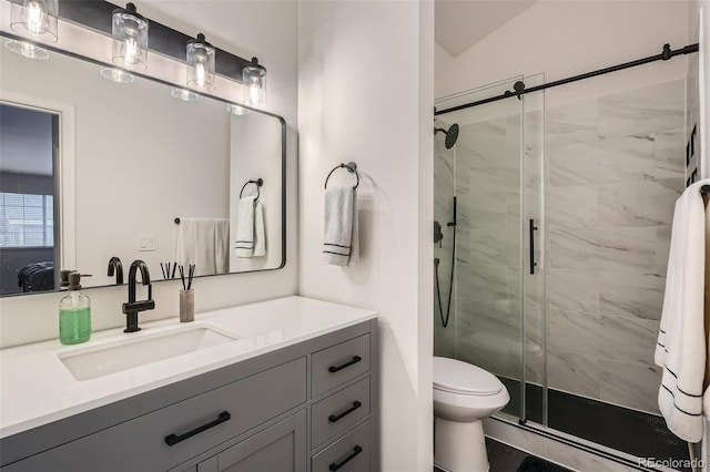 6839 Zenobia St Unit 3, Westminster, CO 80030 - full bath with a stall shower, vanity, and toilet