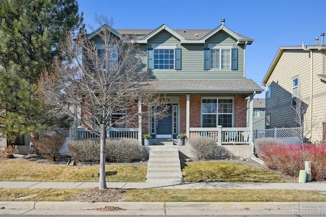 view of front of house featuring a porch