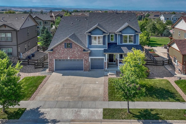 view of front of house featuring a garage