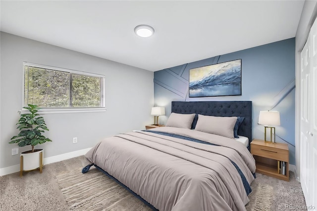 bedroom featuring a closet