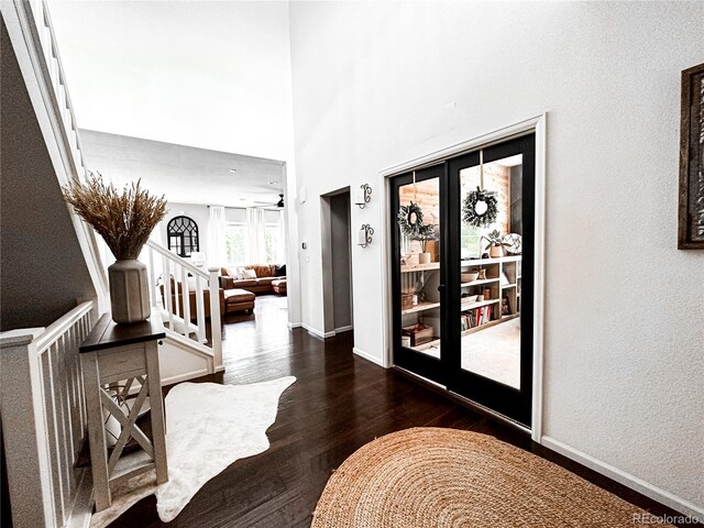 15468 W 50th Pl, Golden, CO 80403 - hallway featuring wood finished floors and baseboards